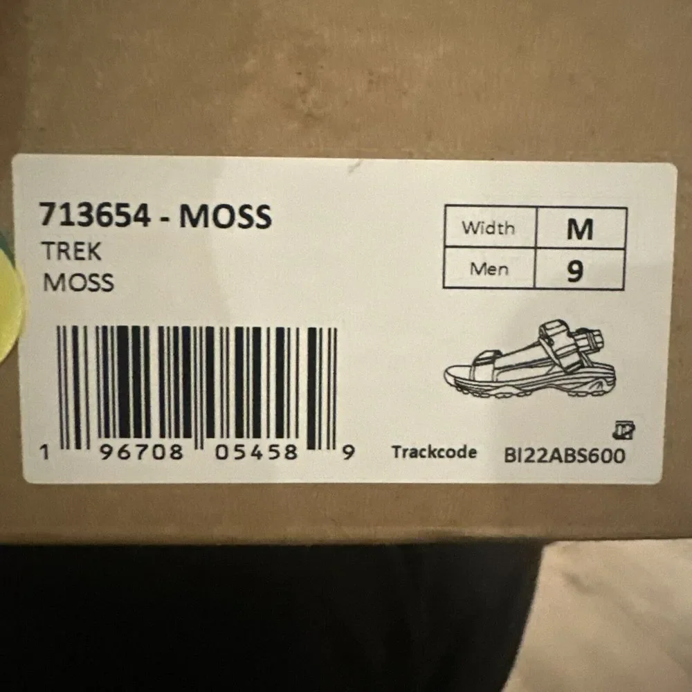 Bass Men's Trek Sporty Outdoor Beach Sandal Shoe Moss Size‎ 9M NEW